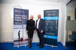 Zara Higgins, ATPI's General Manager - Scotland, and Neil Thomson, Director at Nomadic