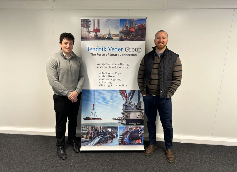 North East Sales Manager Travis-Halliday (left)-and Business Development Manager England Jack Harris (right)