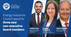 Energy Industries Council Appoints Three New Non-Executive Board Members