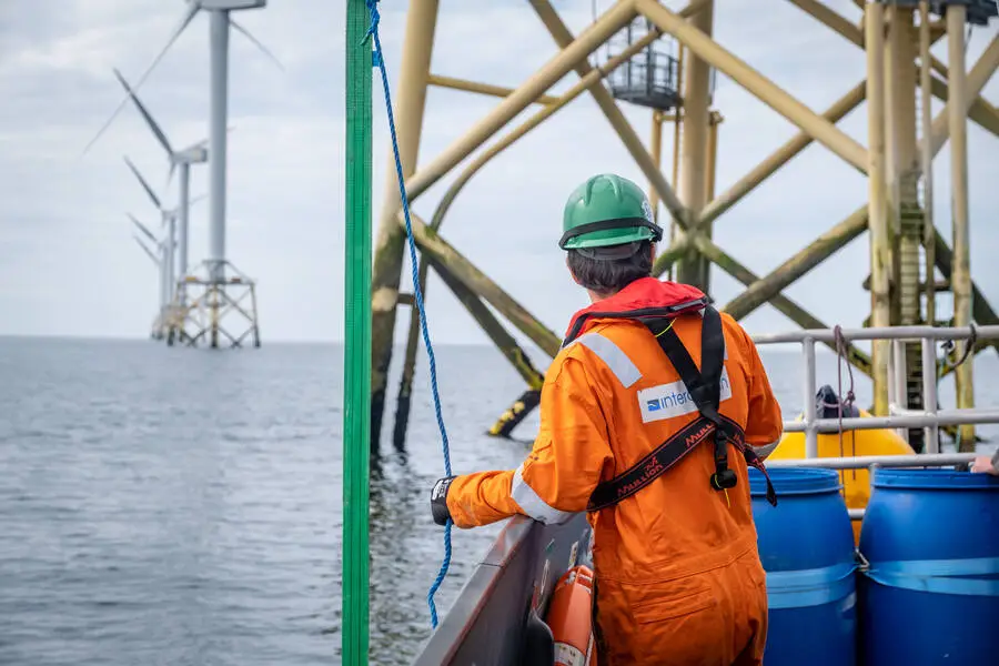 Interocean working on offshore wind farm