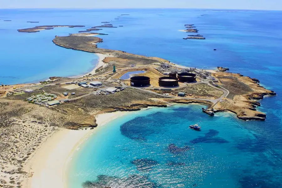 Santos' Varanus Island processing facility in Western Australia - Photo SANTOS-1