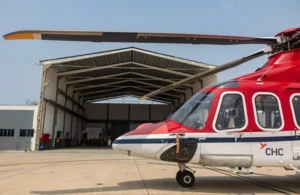 Ready for work - an AW139 pictured at Macaé Airport.