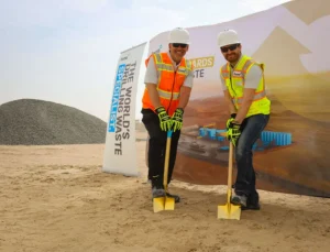 TWMA's CEO, Halle Aslaksen, and UAE General Manager, Pierre-Marie Hinden