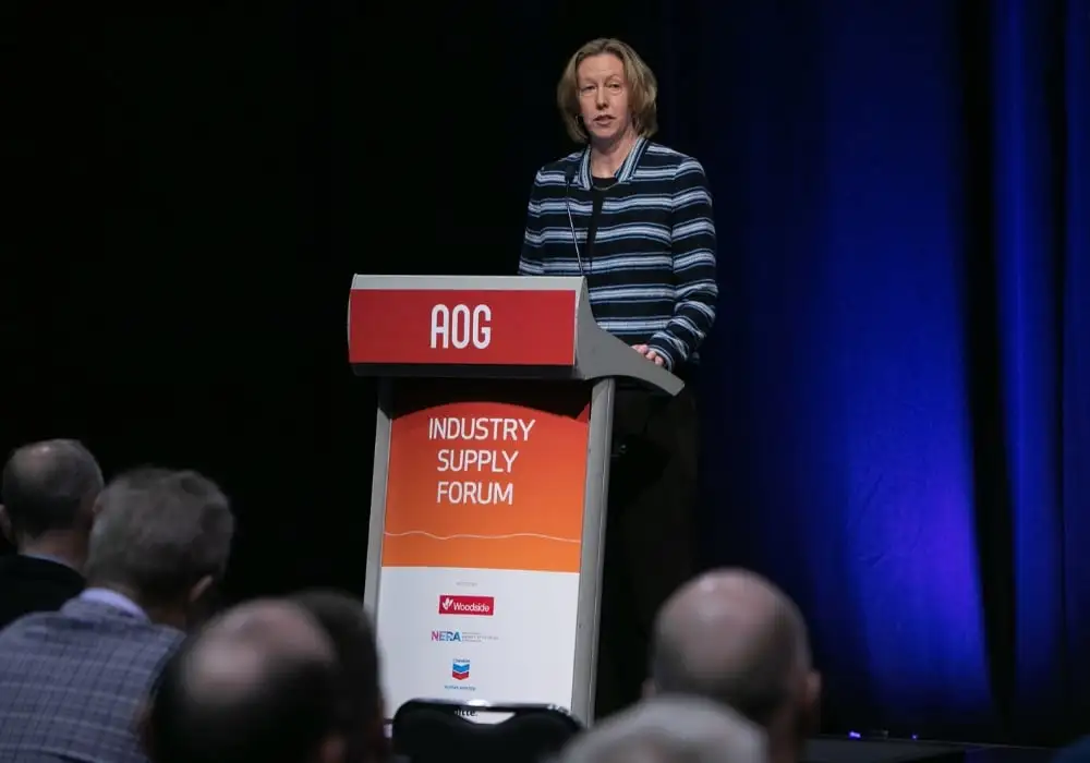 Woodside CEO Meg O'Neill Image: AOG