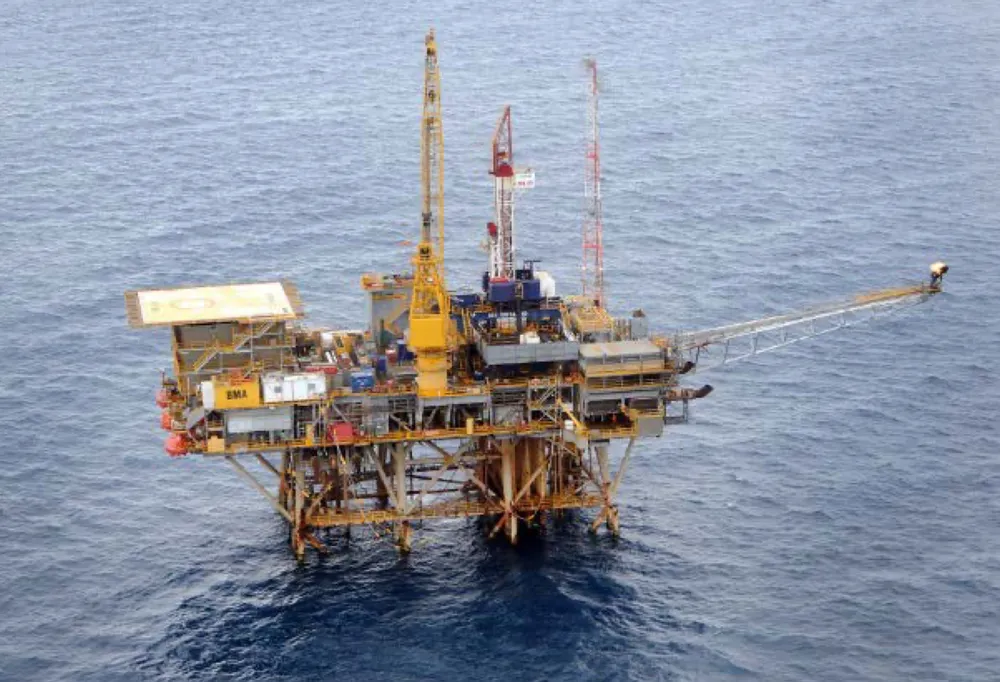 Exxon's Bream A platform site 46km from the Victorian coast. ExxonMobil