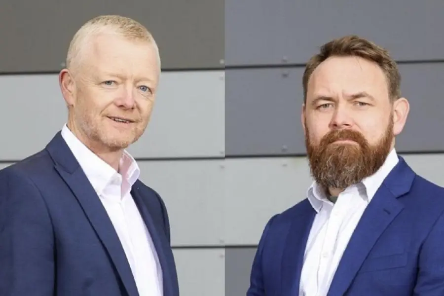 Graham Melroy and Andy Hughes of T12 Engineering which has has secured a three-year deal with Brazilian oil and gas operator (Image Supplied)
