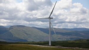 Image caption ScottishPower Renewables' Clachan Flats Windfarm