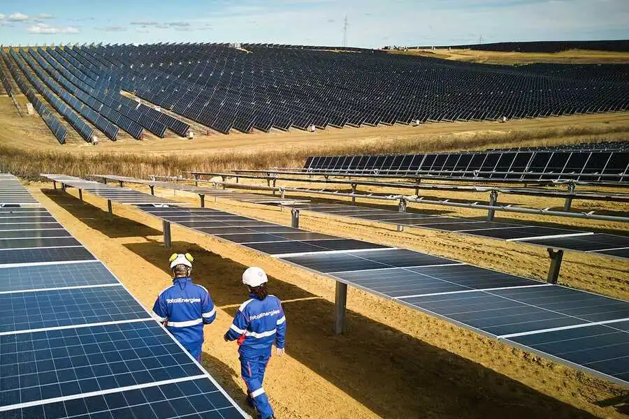 The new solar park complex consists of five facilities with a total capacity of 263 MW Photo Credit TotalEnergies
