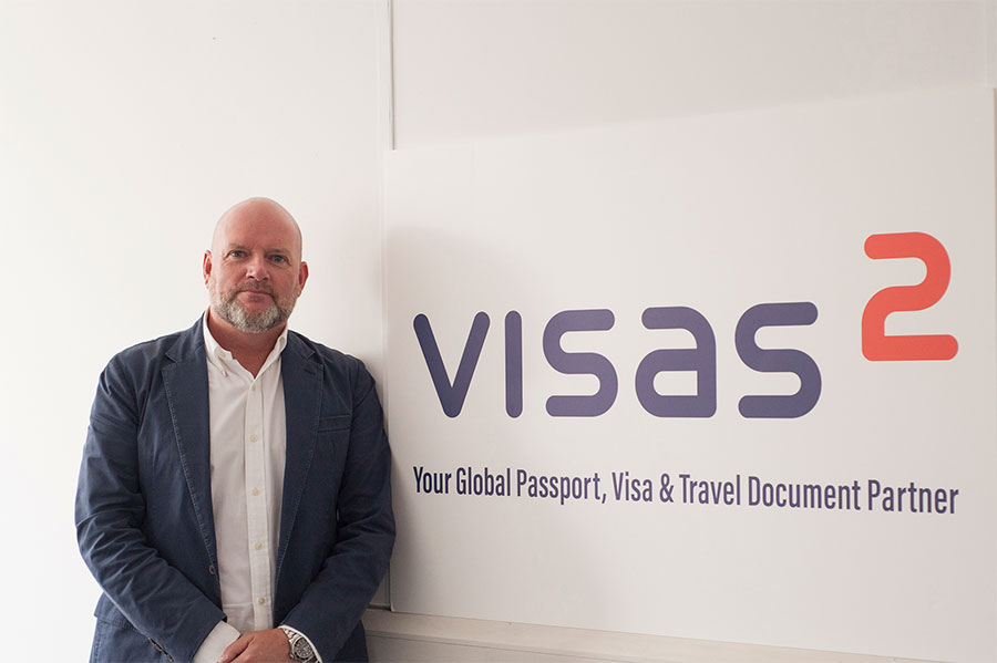 Global reach: Aberdeen-based Neil Thomson has ambitious plans for Visas2. Image: Engage PR