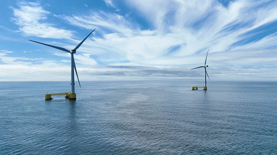 Photo of the WindFloat Atlantic project courtesy of Principle Power-Ocean Winds_cropped