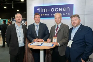 L-R, Mike Mackie, Operations Director (Film-Ocean), Scott Jenny (Film-Ocean), Mike Jones (SMD), Lee Carden (SMD).