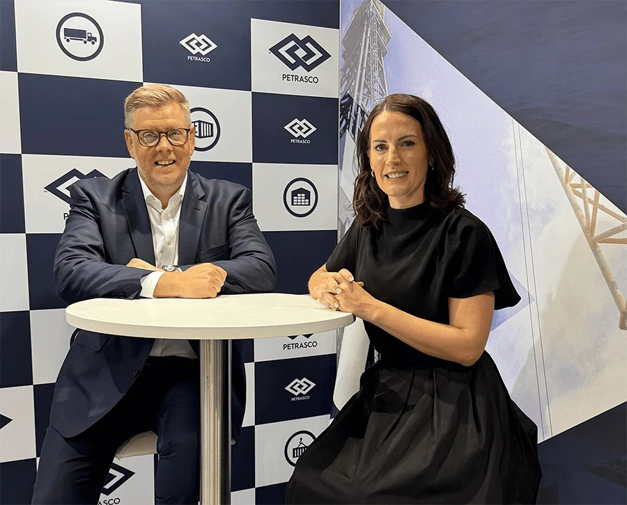 Picture- Kevin Buchan, MD of Petrasco Energy Logistics, and Nicola Alexander, MD of Bethan Customs Consultancy.