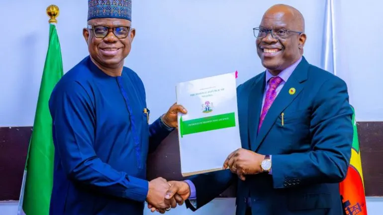 The signing of the PSC. Credit NNPC.