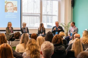 A photo of the panel discussion on ‘The Global Workforce Challenge’ Onboard Xchange is attached for your consideration.