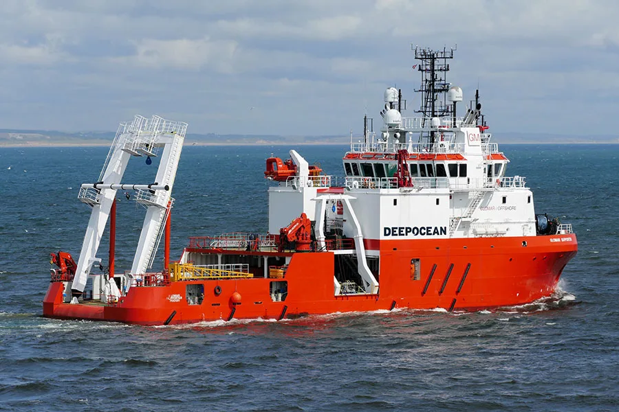 DeepOcean charters near-shore survey and IMR-vessel, Glomar-Supporter