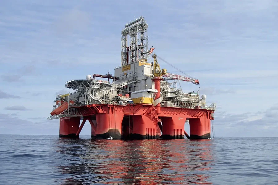 The semi-submersible Transocean Norge.Photo: TRANSOCEAN