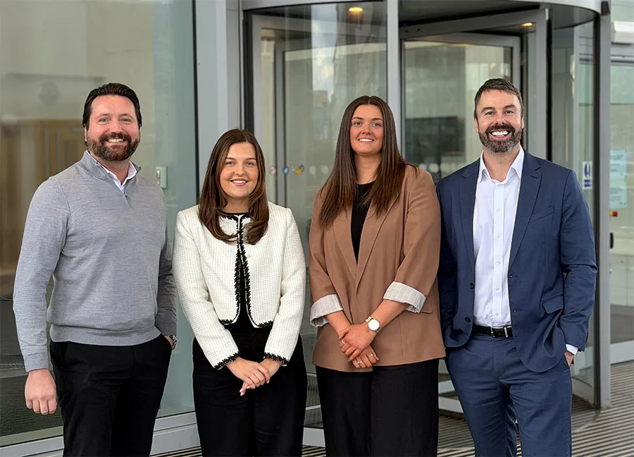 L-R Paul Simpson, Rachel Buchan, Sarah Wells and Stuart Gregg