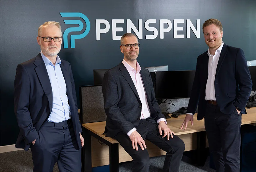 L-R Peter O'Sullivan, CEO, Chris Wood, Director of Asset Integrity - Europe, and Andrew Wynne, Asset Integrity Manager