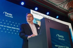 Seadrill chief executive Simon Johnson at Pareto 2025