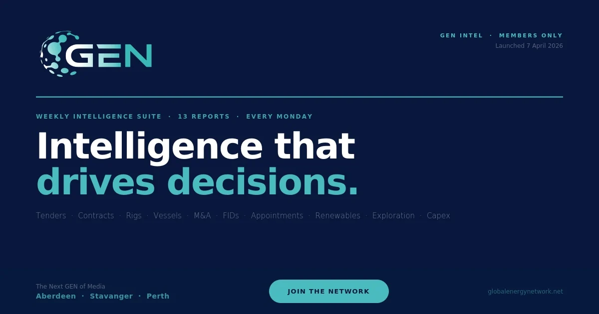 Global Energy Network Launches Weekly Intelligence Suite for Members