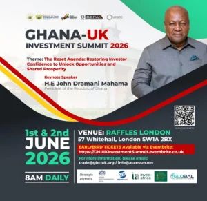 President of Ghana Headlines Ghana–UK Investment Summit