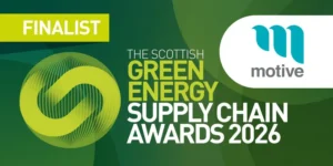 Motive shortlisted in Scottish Green Energy Supply Chain Awards