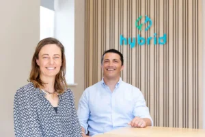 L-R – Morwenna Richards and Stephen Potter, Hybrid Founders and Directors
