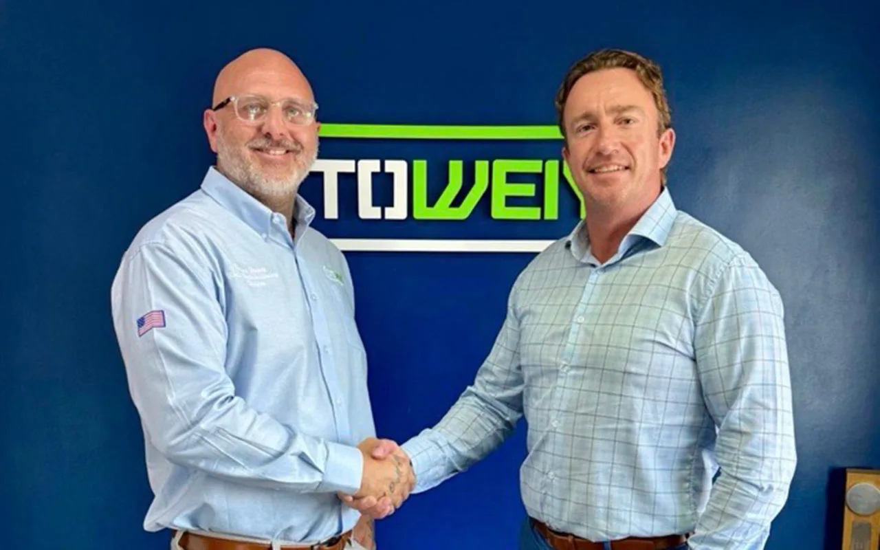 Pictured left to right are Wayne Toovey and Colin Stewart during the official launch of Stowen Well Decommissioning USA.