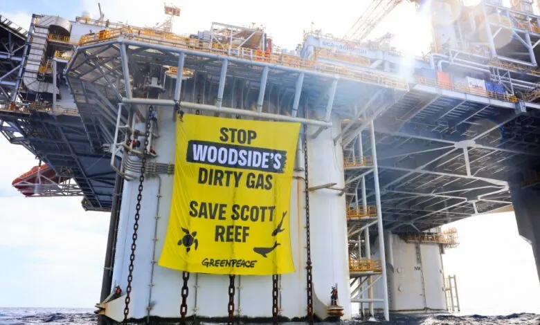 Greenpeace activists charged after disrupting Woodside offshore gas project